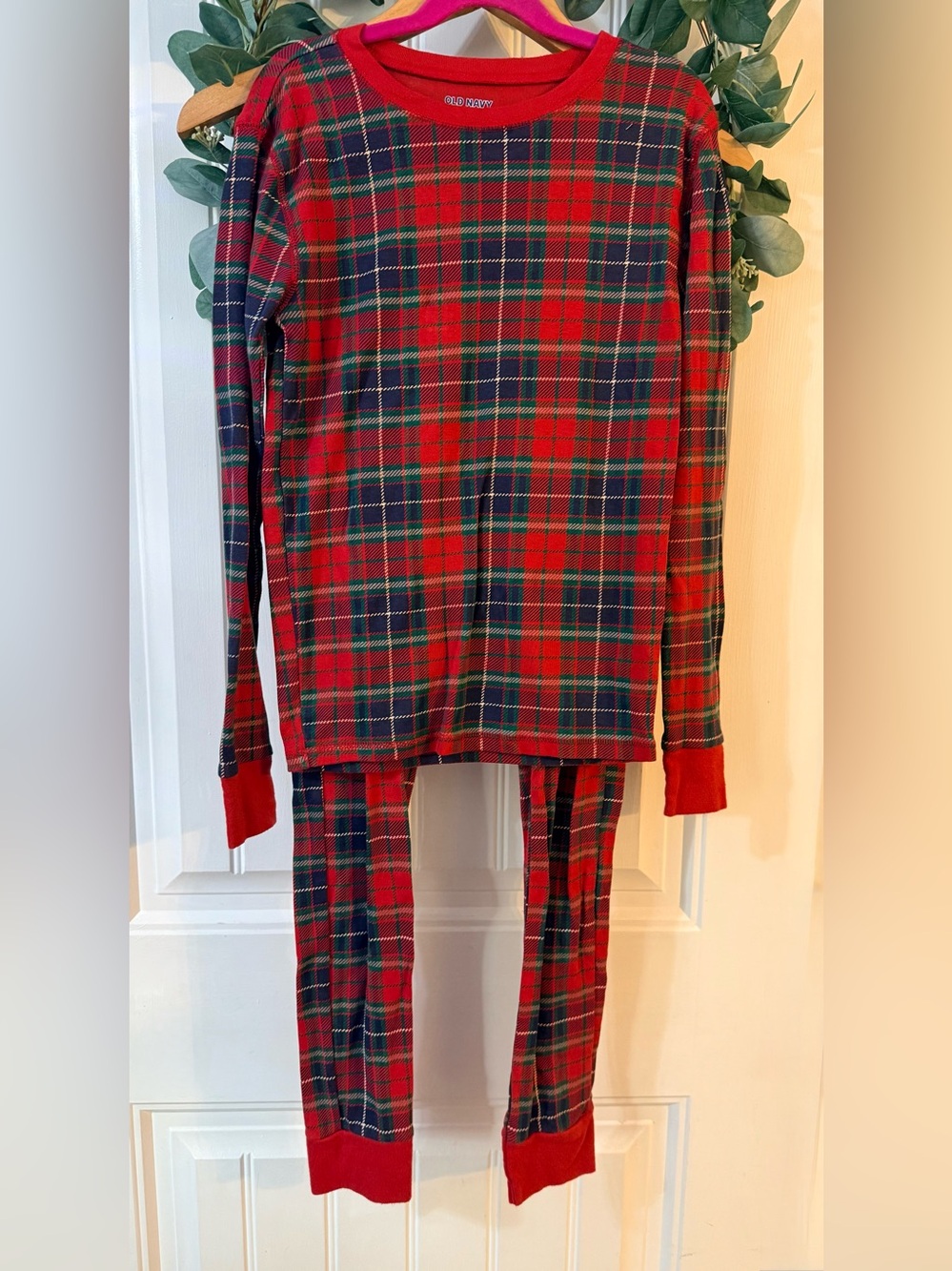 💫4/$25 • Old Navy Cotton Red Plaid Pajama Set